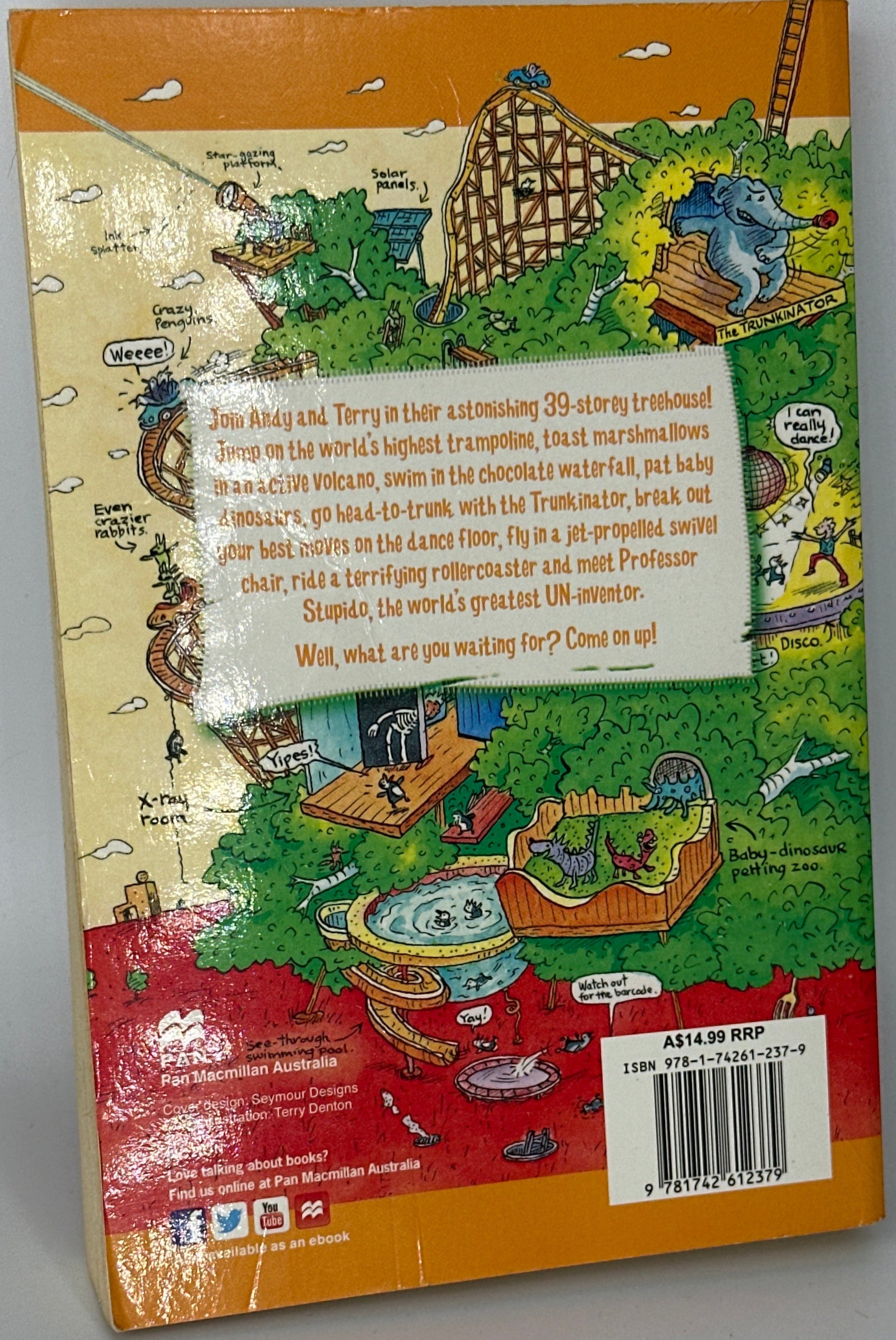 Andy Griffiths The 39-Storey Treehouse back cover used books