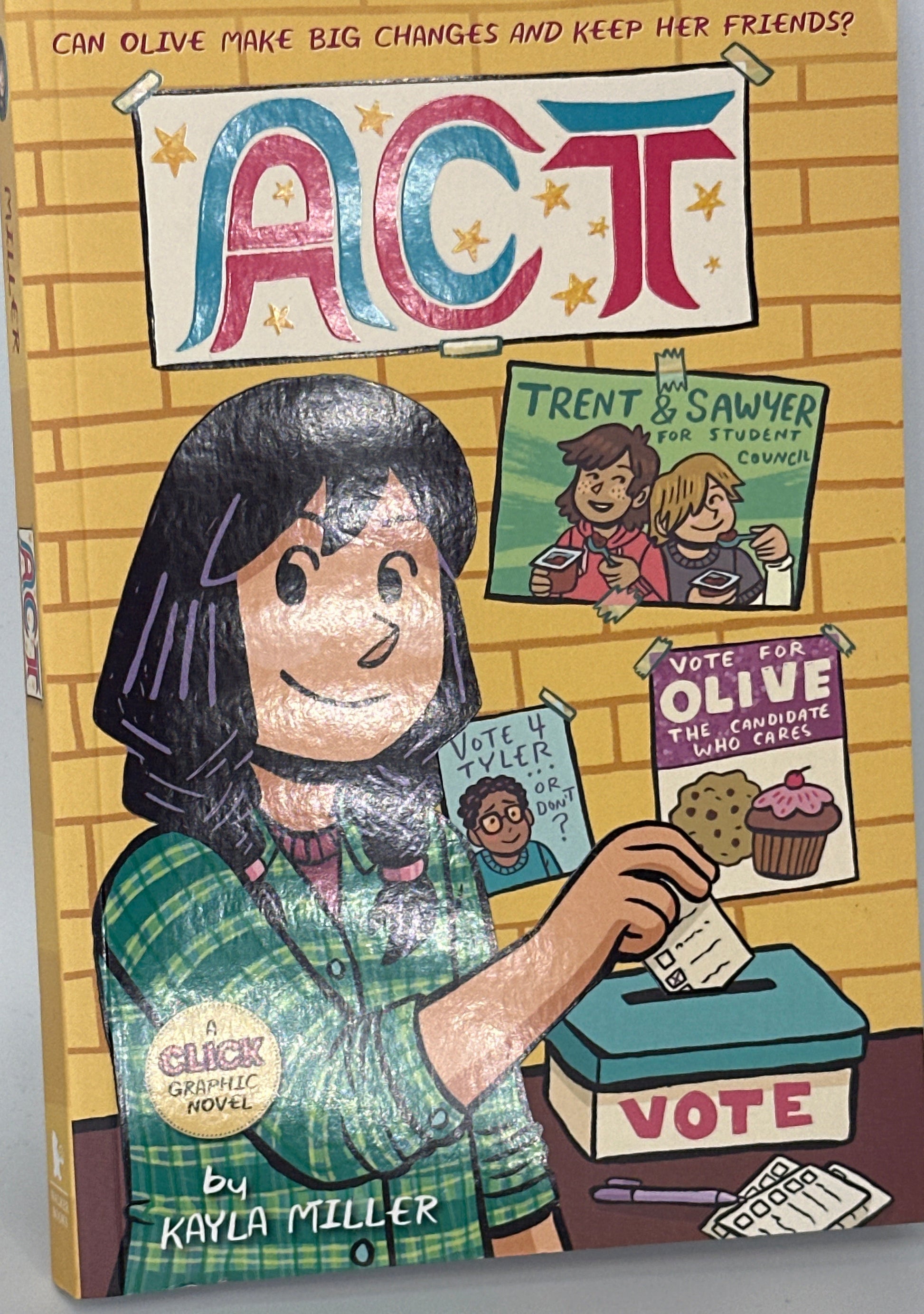 Kayla Miller Act (A Click Graphic Novel) front cover used books