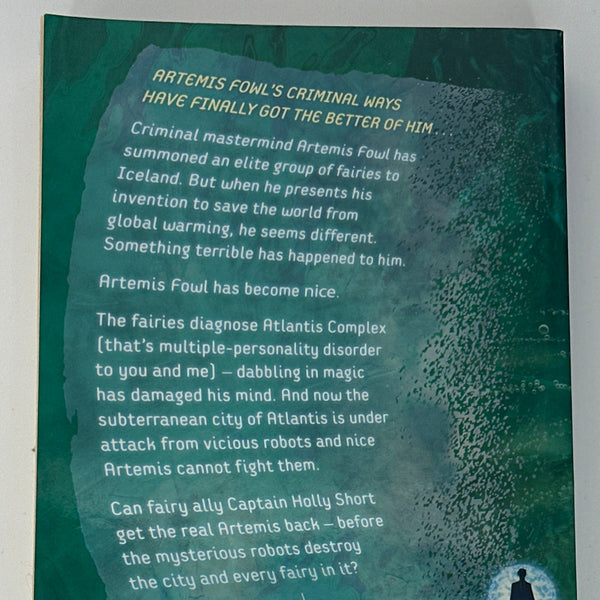 Colfer Artemis Fowl and the Atlantis Complex back cover image