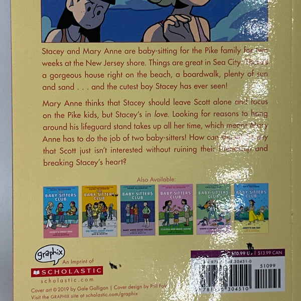 Boy-Crazy Stacey: A Graphic Novel (The Baby-Sitters Club #7) (7) (The Baby-Sitters Club Graphix) back cover used books