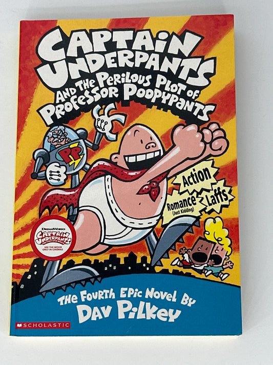 Dav Pilkey Captain Underpants and the Perilous Plot of Professor Poopypants front cover used books