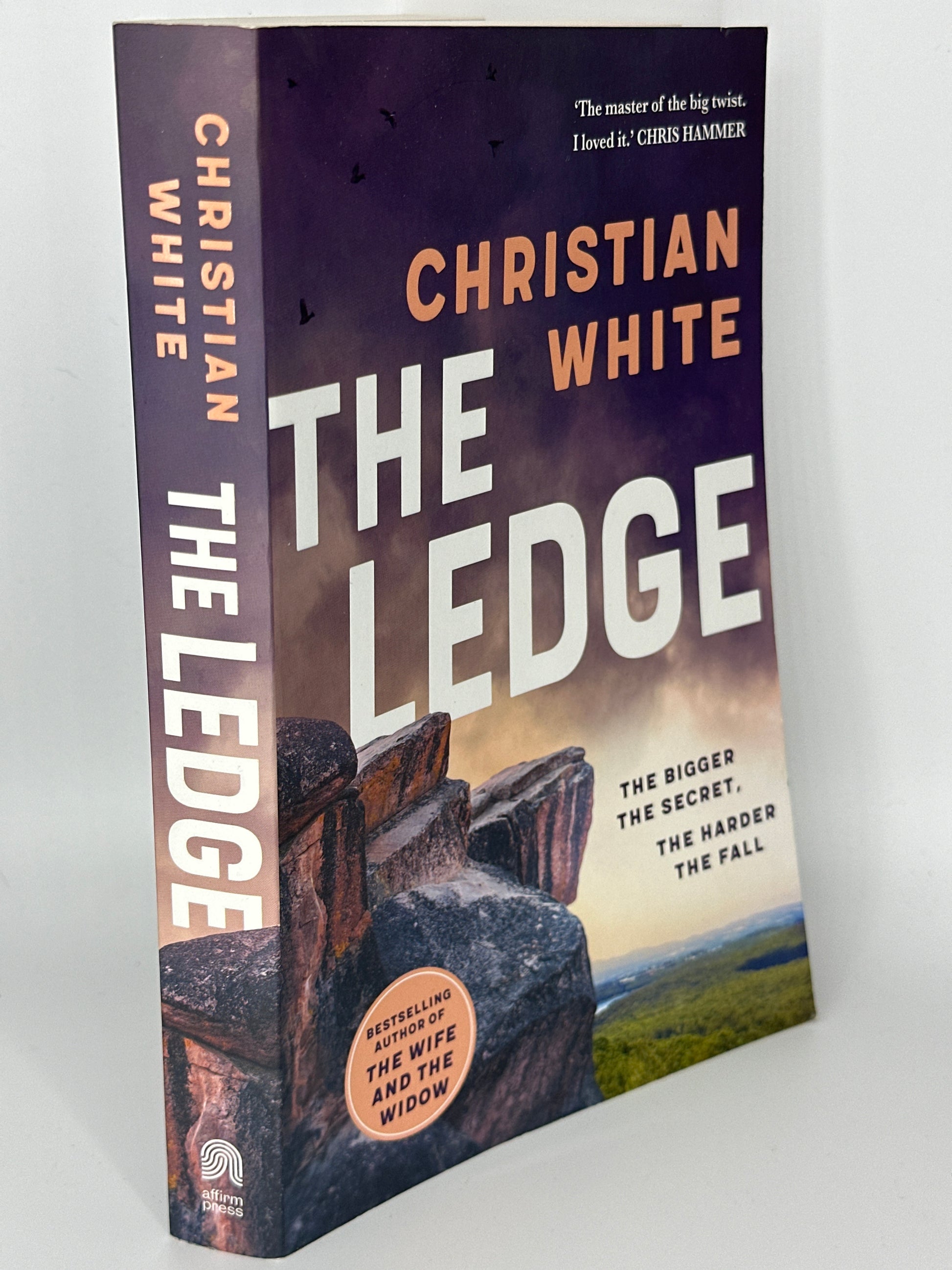 Christian White The Ledge actual spine used books