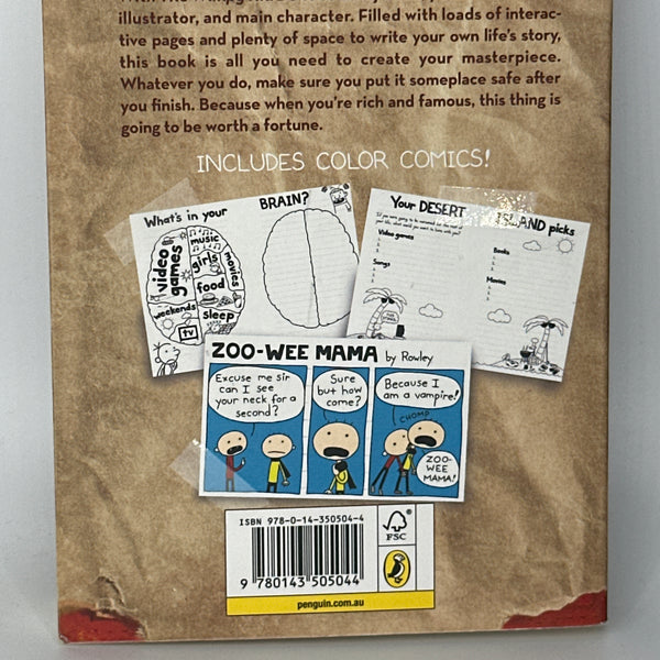 The Wimpy Kid Do-It-Yourself Book back cover used books