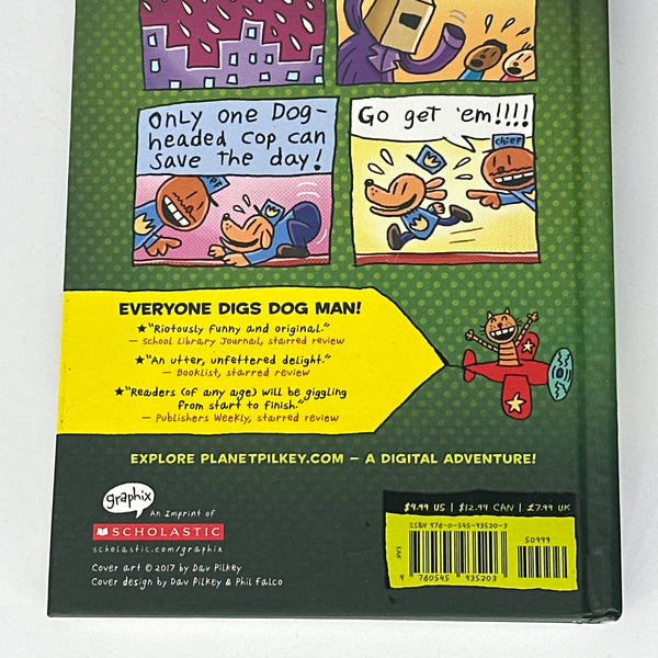 Dav Pilkey Dog Man Unleashed: From the Creator of Captain Underpants (Dog Man #2) back cover used books