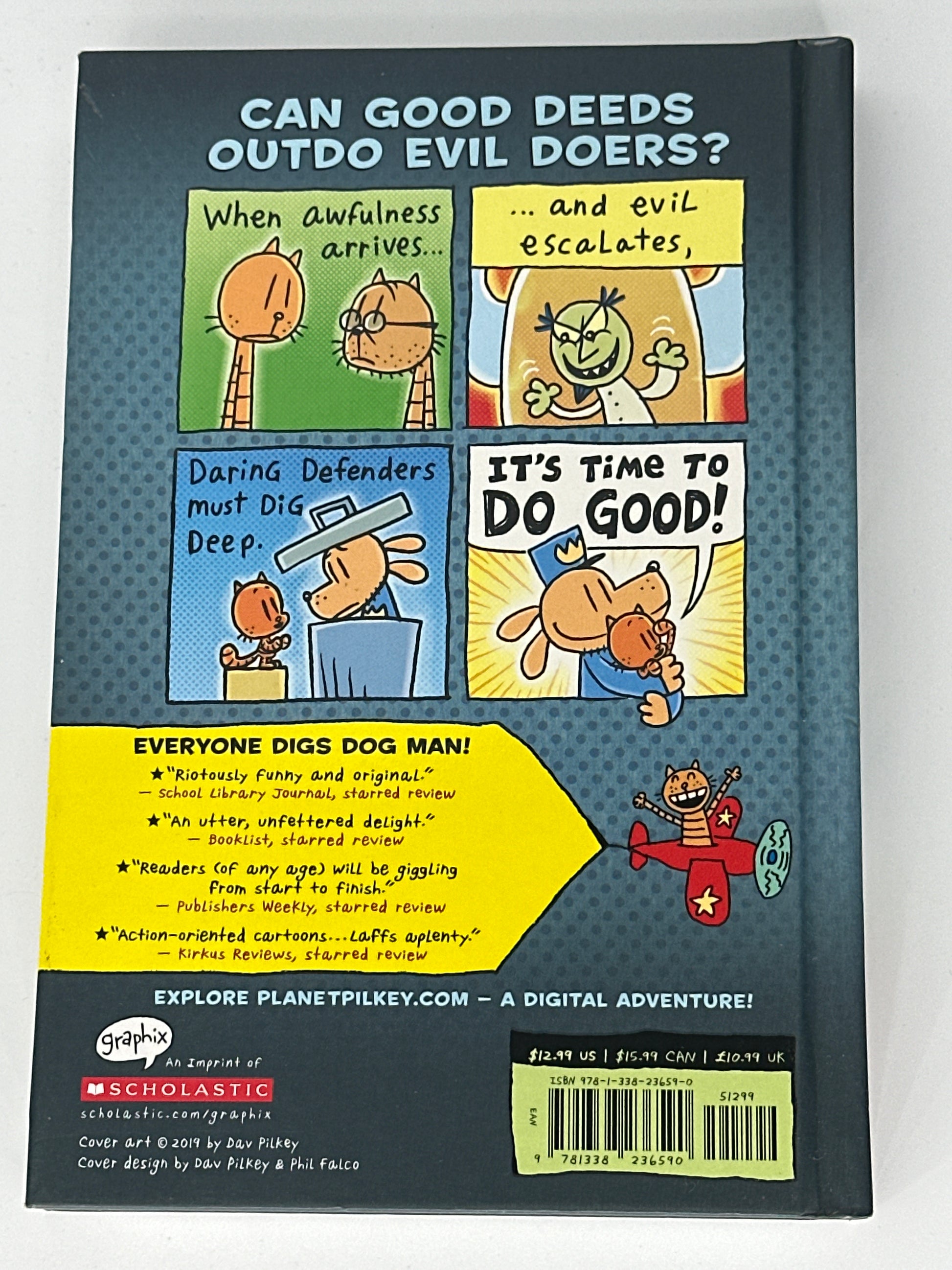 Dav Pilkey Dog Man: For Whom the Ball Rolls: From the Creator of Captain Underpants (Dog Man #7) back cover image