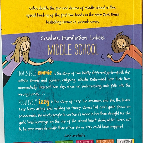 Invisible Emmie and Positively Izzy Bind-up: Invisible Emmie, Positively Izzy (Emmie & Friends) back cover used books