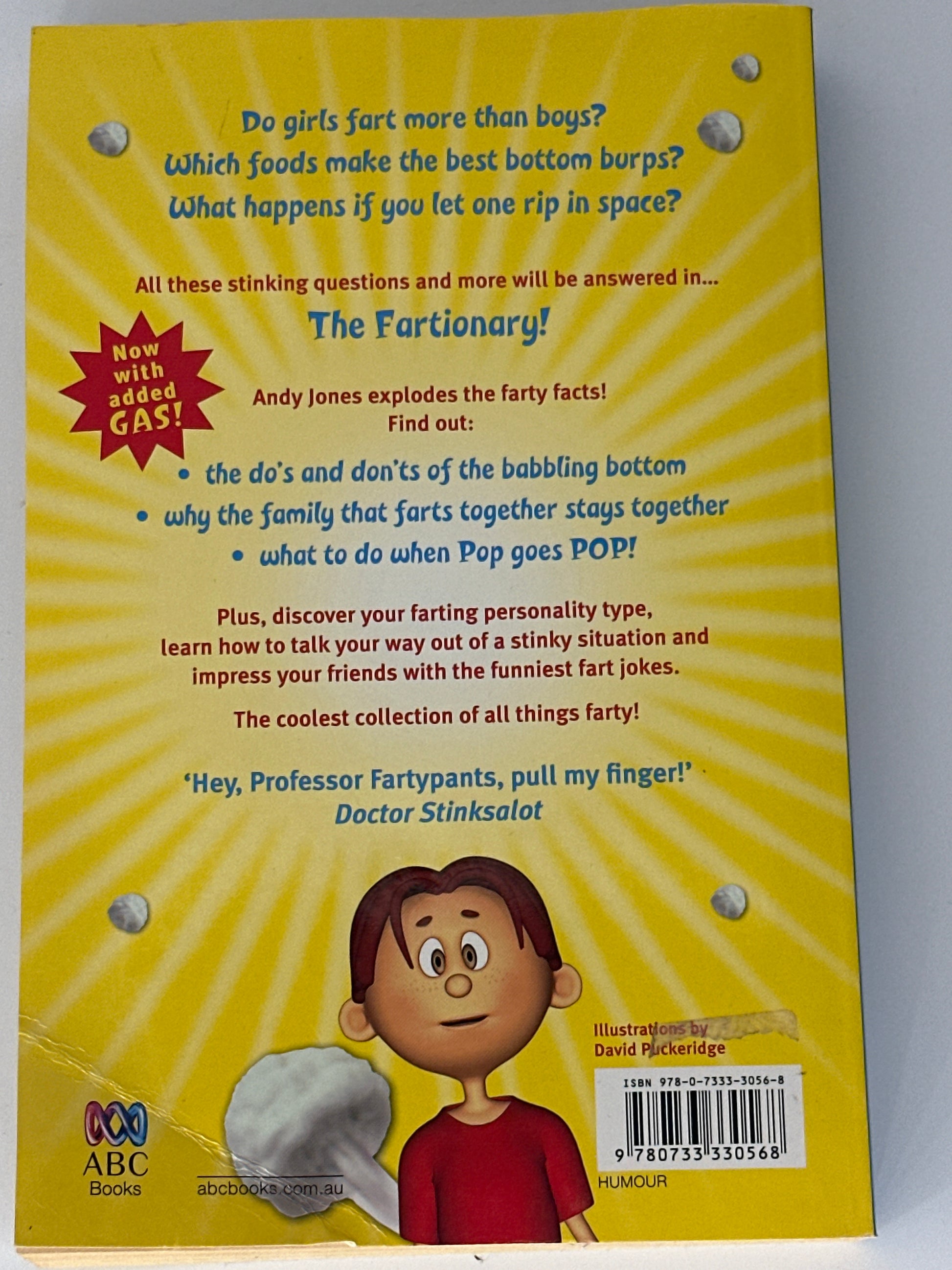 The Fartionary back cover image