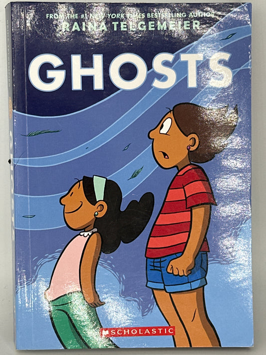 Raina Telgemeier Ghosts: A Graphic Novel front cover used books