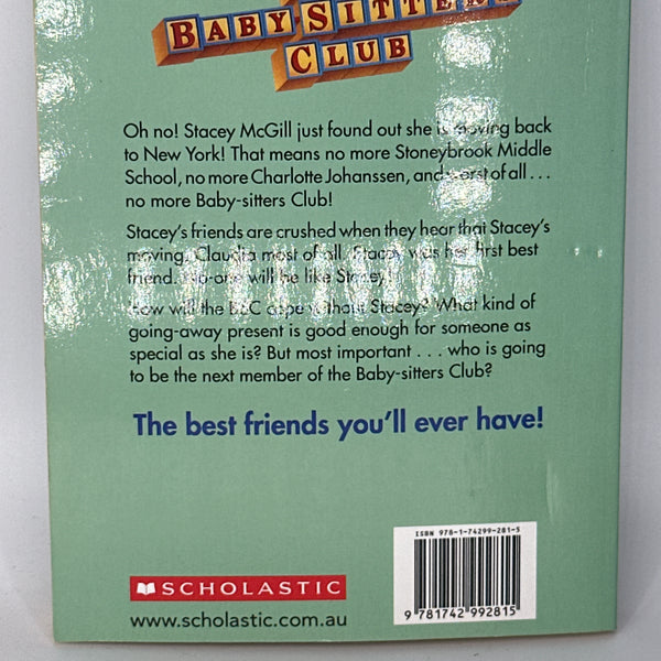 Good-Bye Stacey, Good-Bye (the Baby-Sitters Club 13) (Babysitters Club) back cover used books