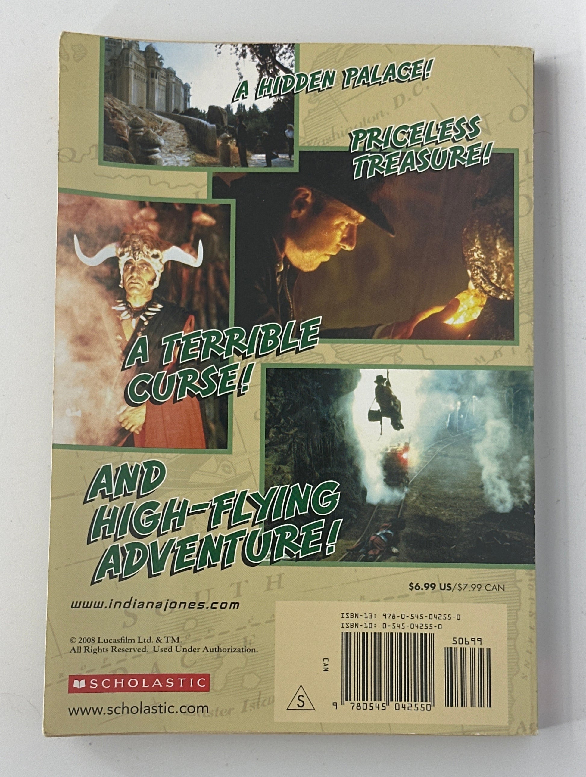 Indiana Jones and the Temple of Doom Movie Novelization back cover used books