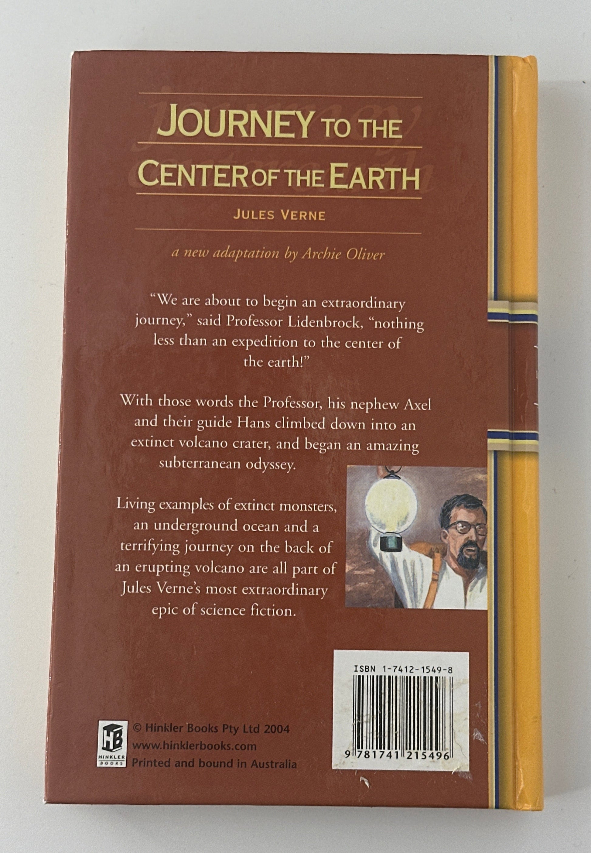 Jules Verne Journey To The Center Of The Earth back cover used books