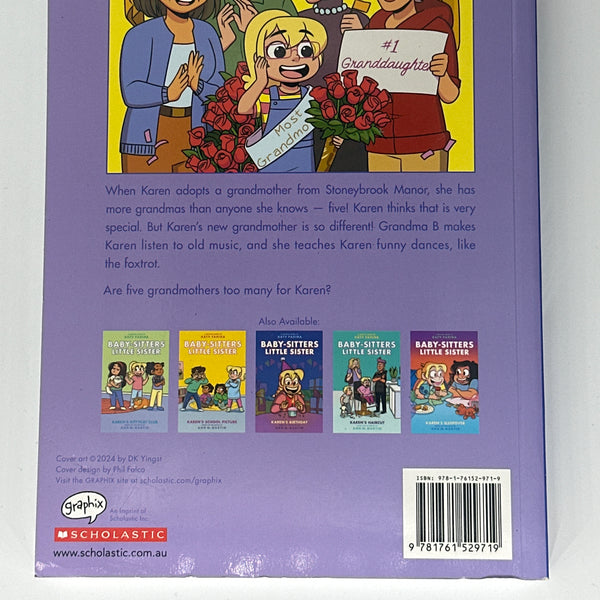 Karen's Grandmothers: A Graphic Novel (Baby-sitters Little Sister #9) back cover image