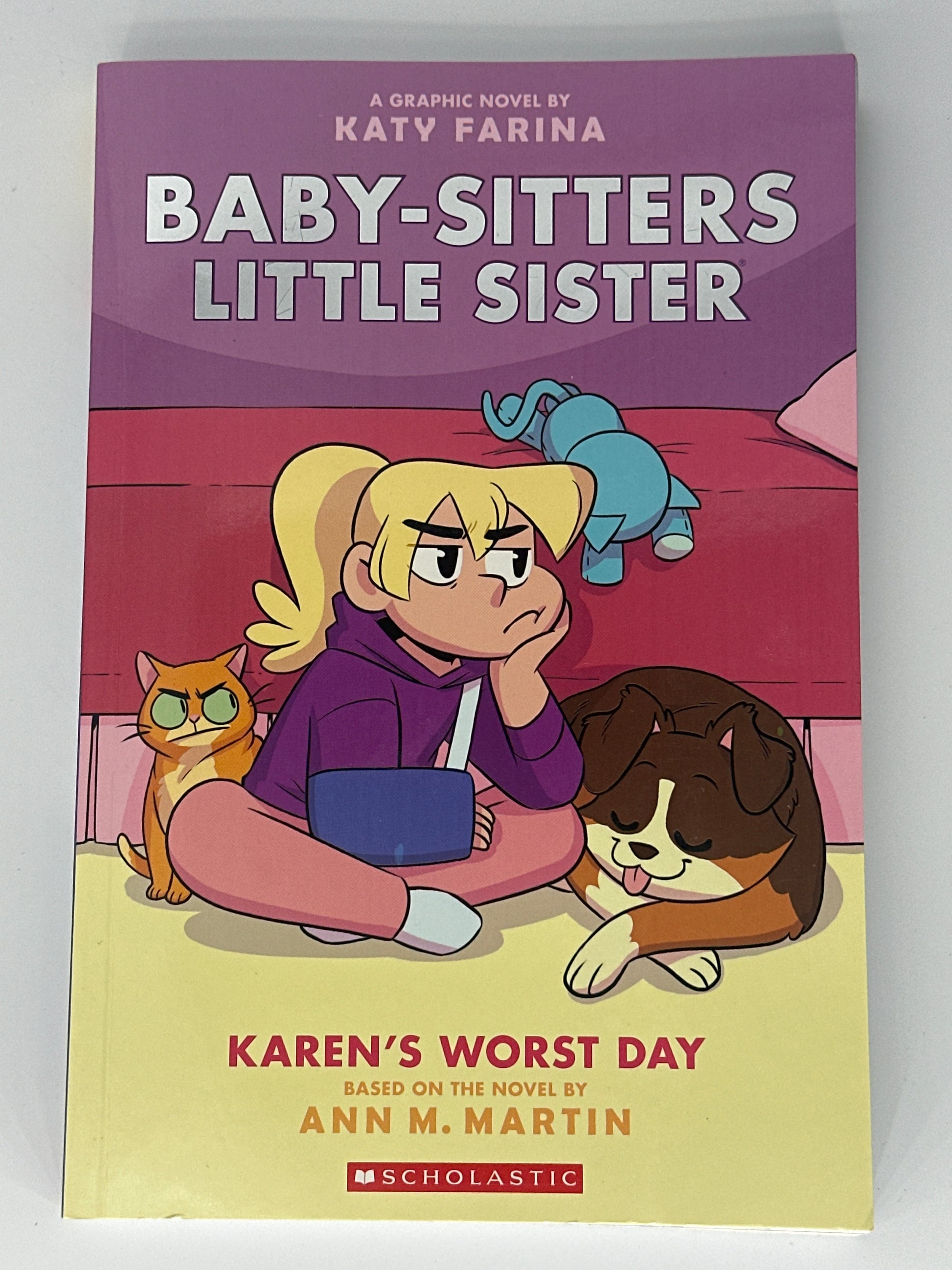 Karen's Worst Day: A Graphic Novel (Baby-Sitters Little Sister #3) (3) (Baby-Sitters Little Sister Graphix) back cover used books