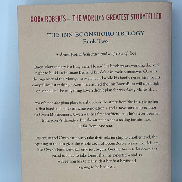 Nora Roberts Last Boyfriend back cover used books