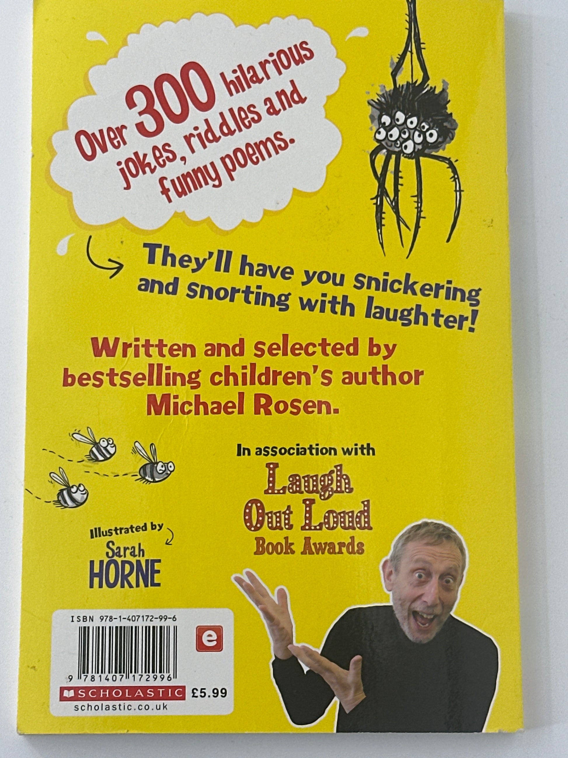 The Laugh Out Loud Joke Book back cover used books