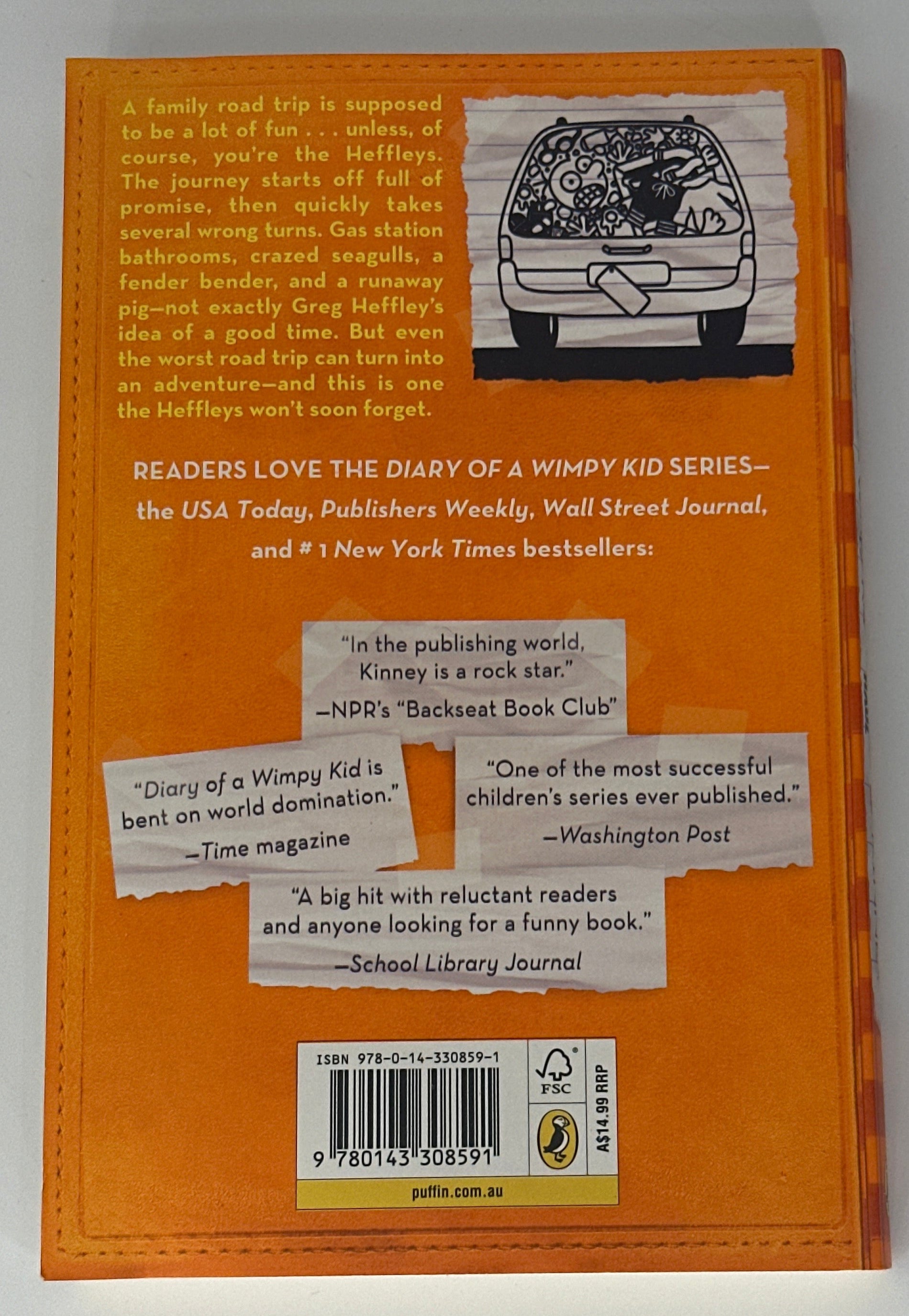 Diary of a Wimpy Kid 9: The Long Haul back cover image