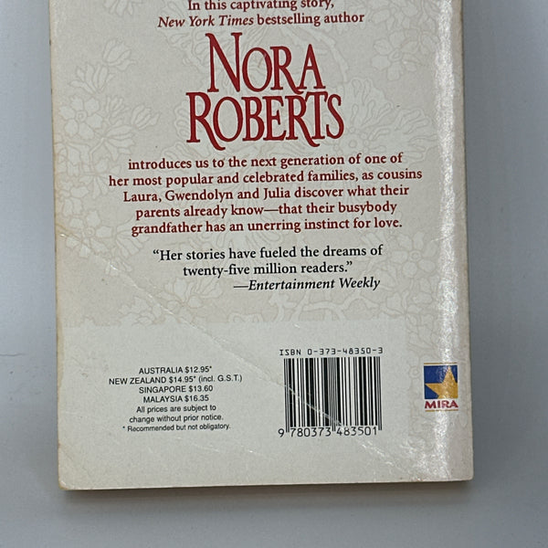 Nora Roberts Macgregor Brides back cover used books