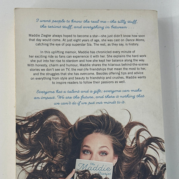 The Maddie Diaries by Maddie Ziegler back cover used books