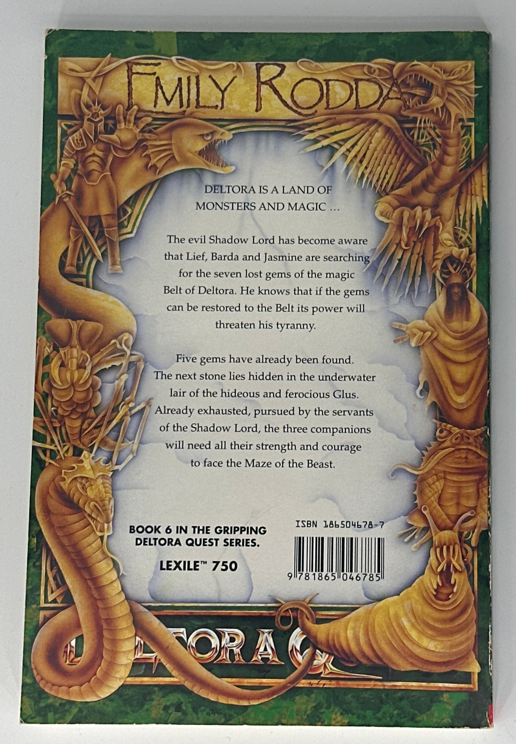 Emily Rodda The Maze of the Beast Deltora Quest back cover image