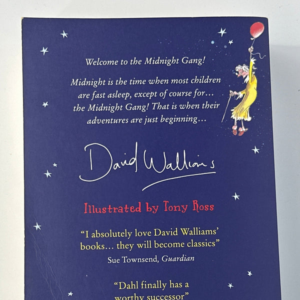 Midnight Gang by David Walliams back cover used books