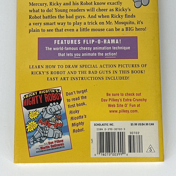 Ricky Ricotta's Mighty Robot Vs. the Mutant Mosquitoes from Mercury (Ricky Ricotta, No. 2) back cover used books