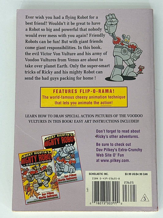 Mighty Robot vs Voodoo vultures from Venus (3) back cover used books