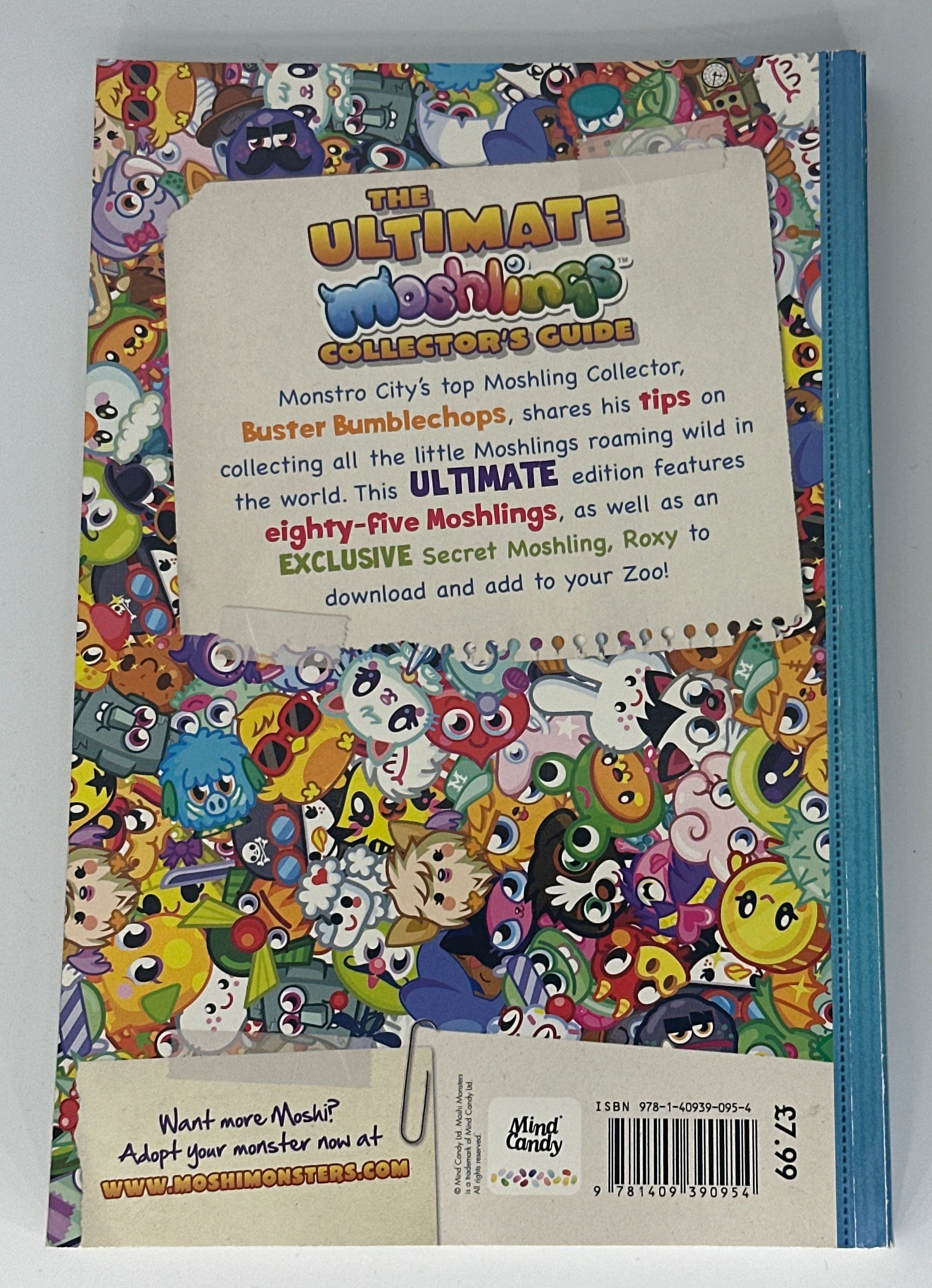 Moshi Monsters: the Ultimate Moshling Collector's Guide back cover image