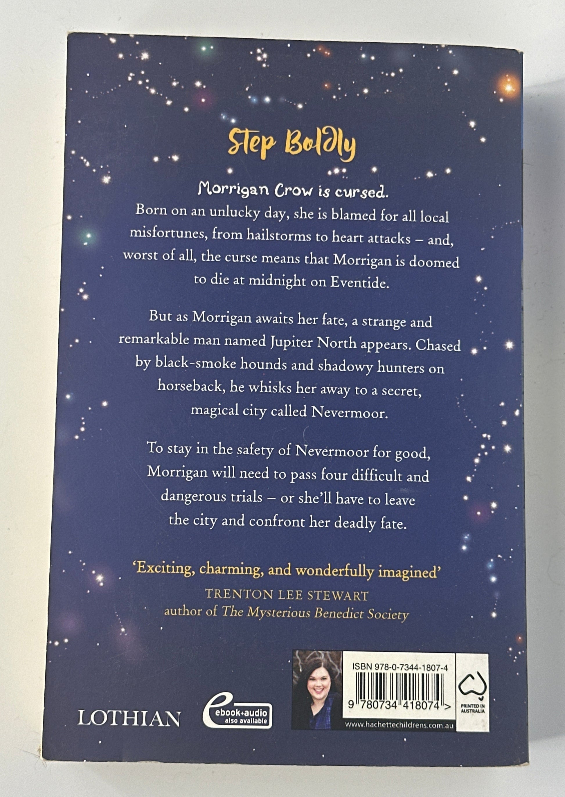 Jessica Townsend Nevermoor: The Trials of Morrigan Crow back cover used books