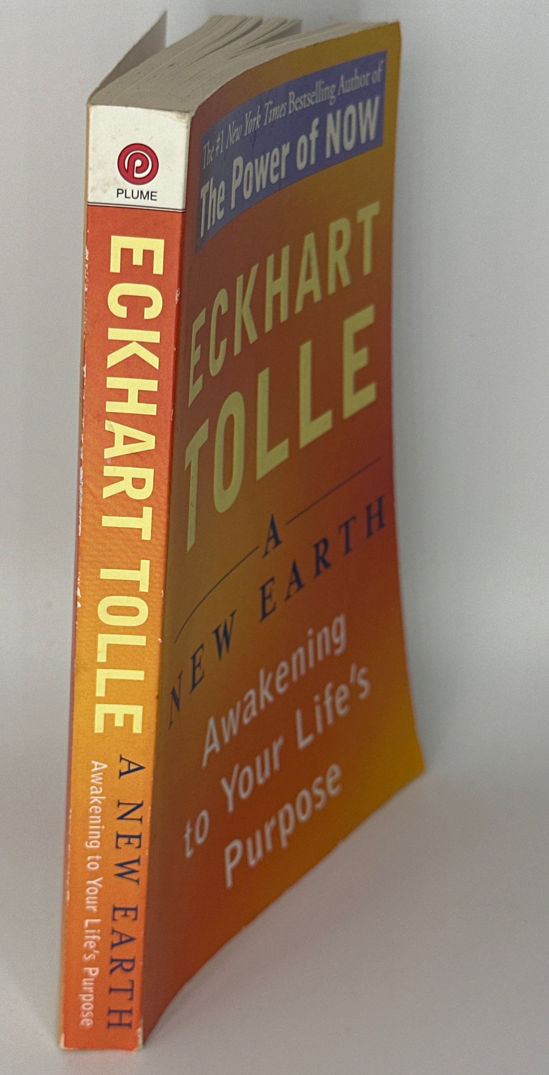 Eckhart Tolle A New Earth Awakening to your life's purpose actual spine used books