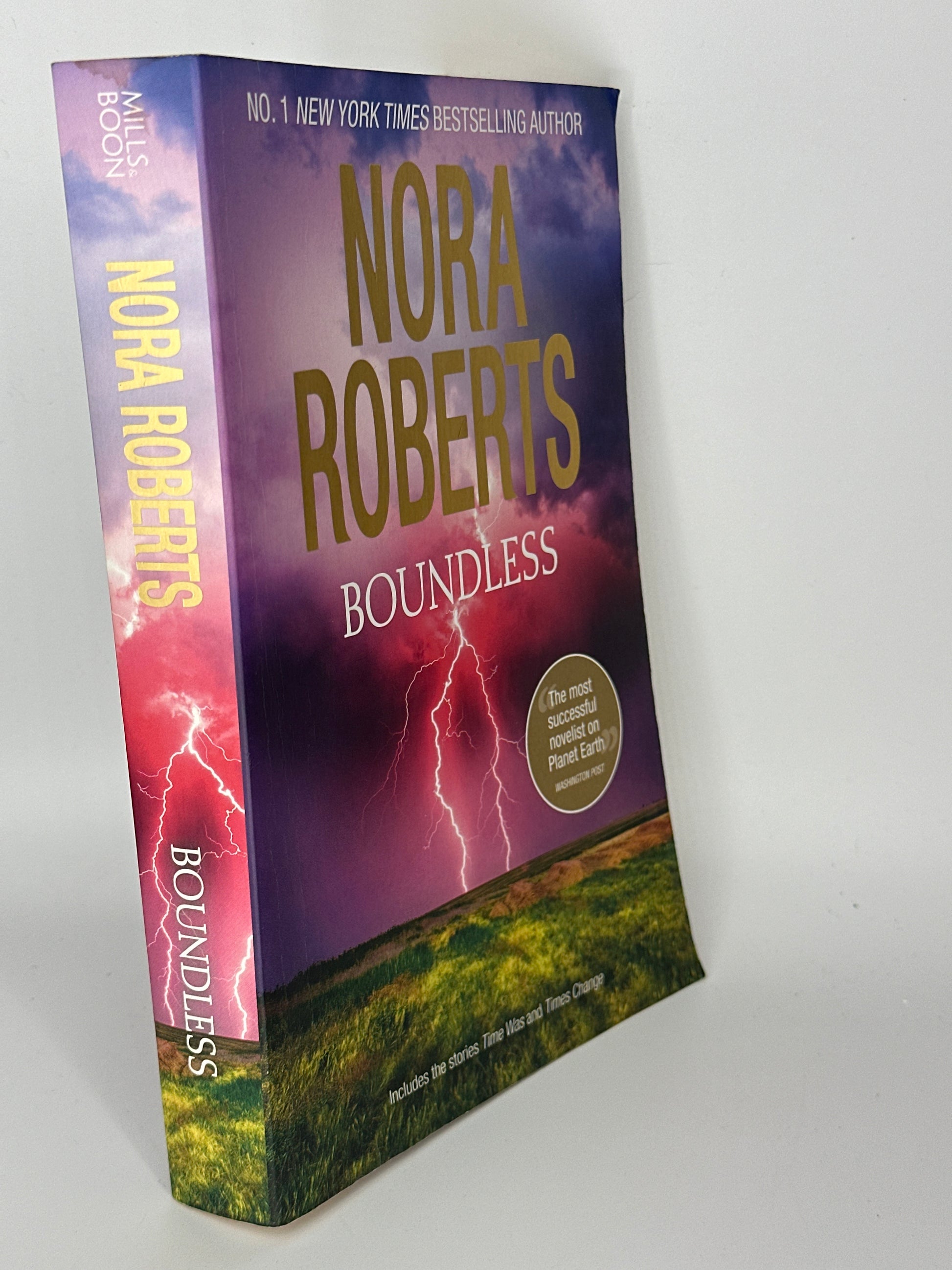 Nora Roberts Boundless actual spine used books