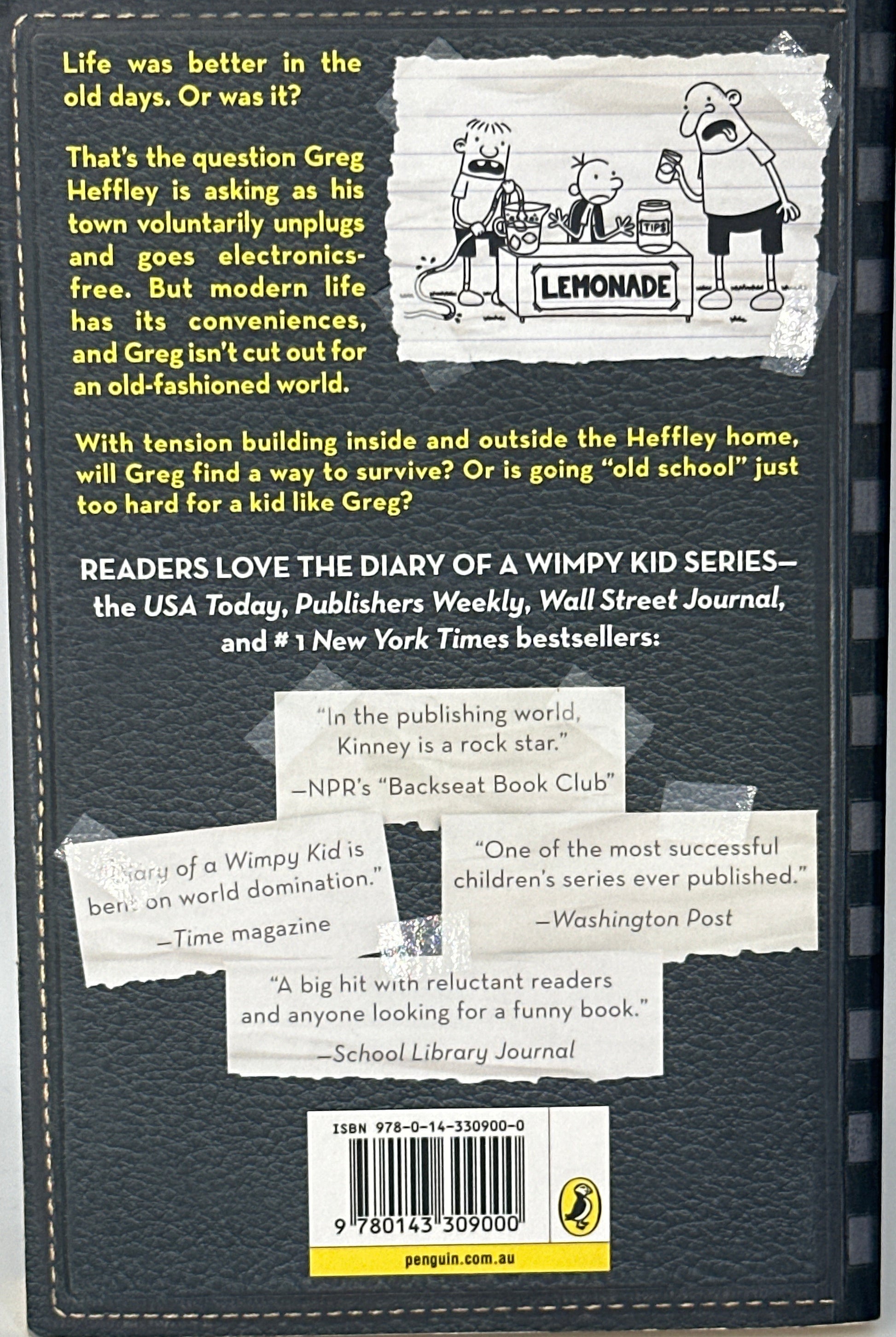 Diary of a Wimpy Kid 10: Old School back cover used books