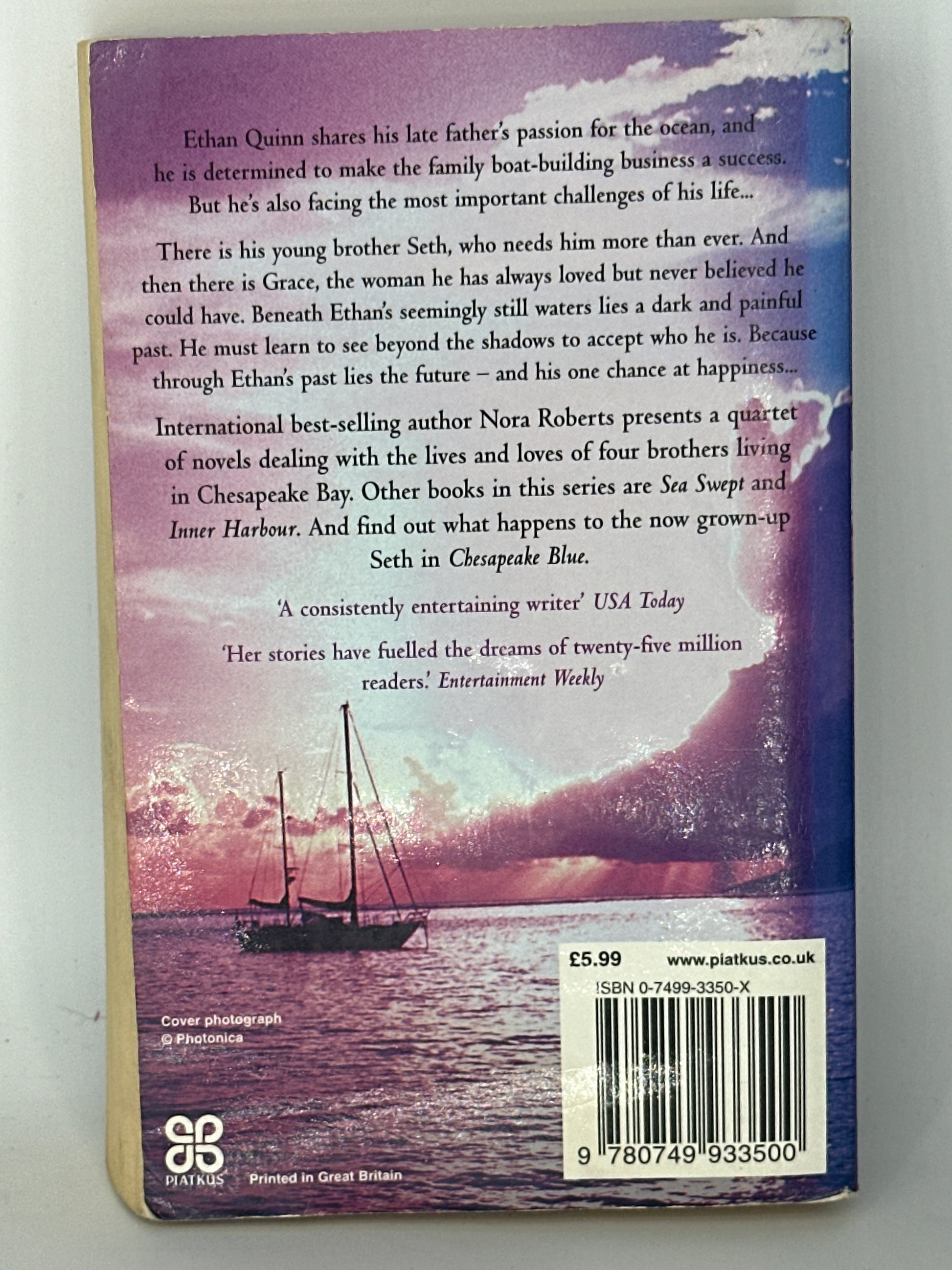 Nora Roberts Rising Tides back cover used books