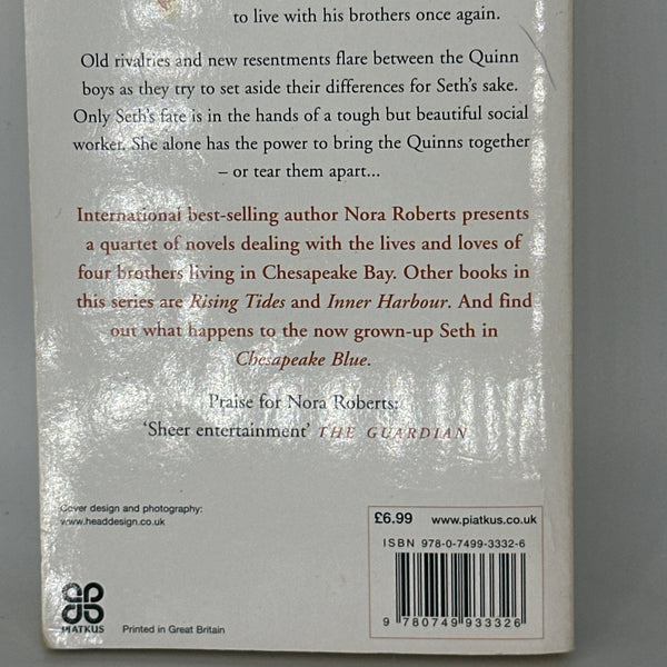 Nora Roberts Sea Swept back cover used books