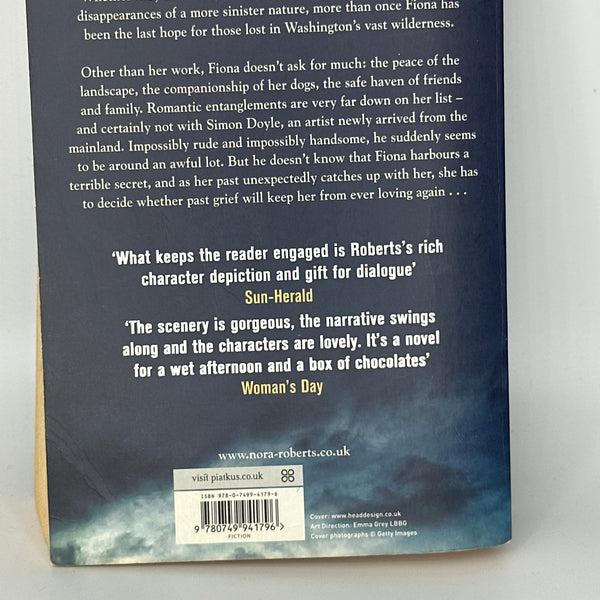 Nora Roberts Search back cover used books