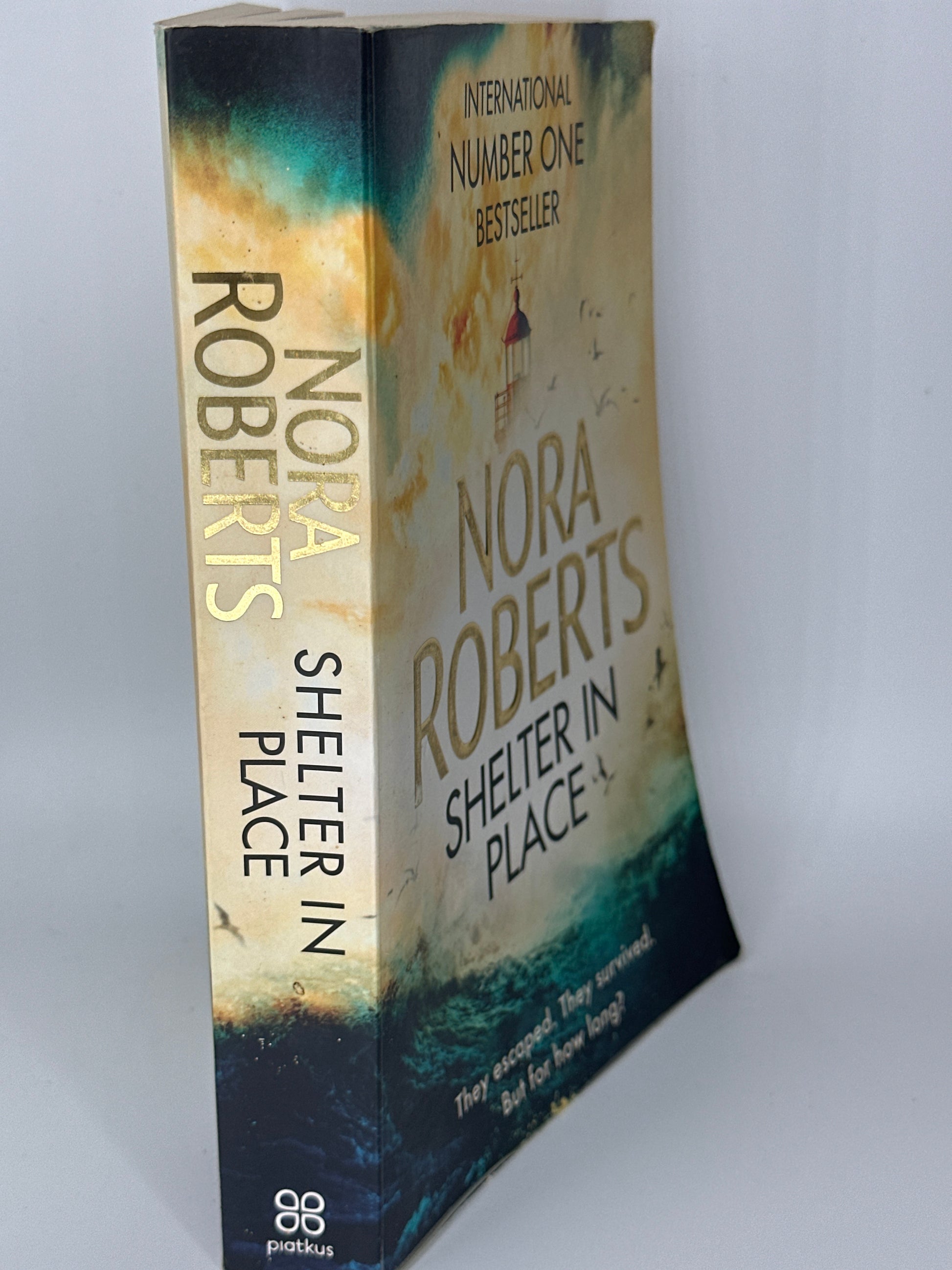 Nora Roberts Shelter in Place spine used books