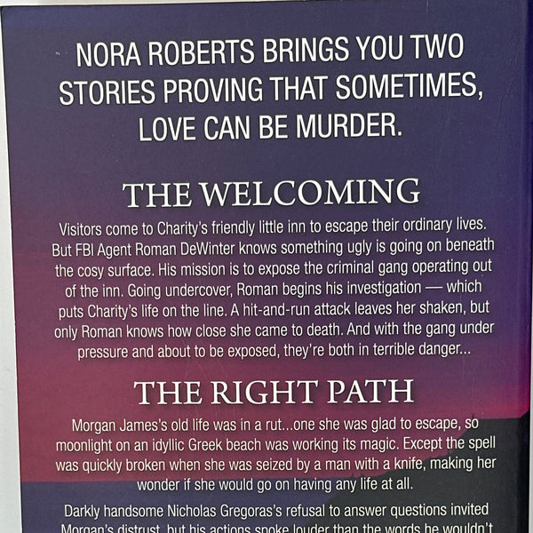 Nora Roberts THE WELCOMING back cover used books