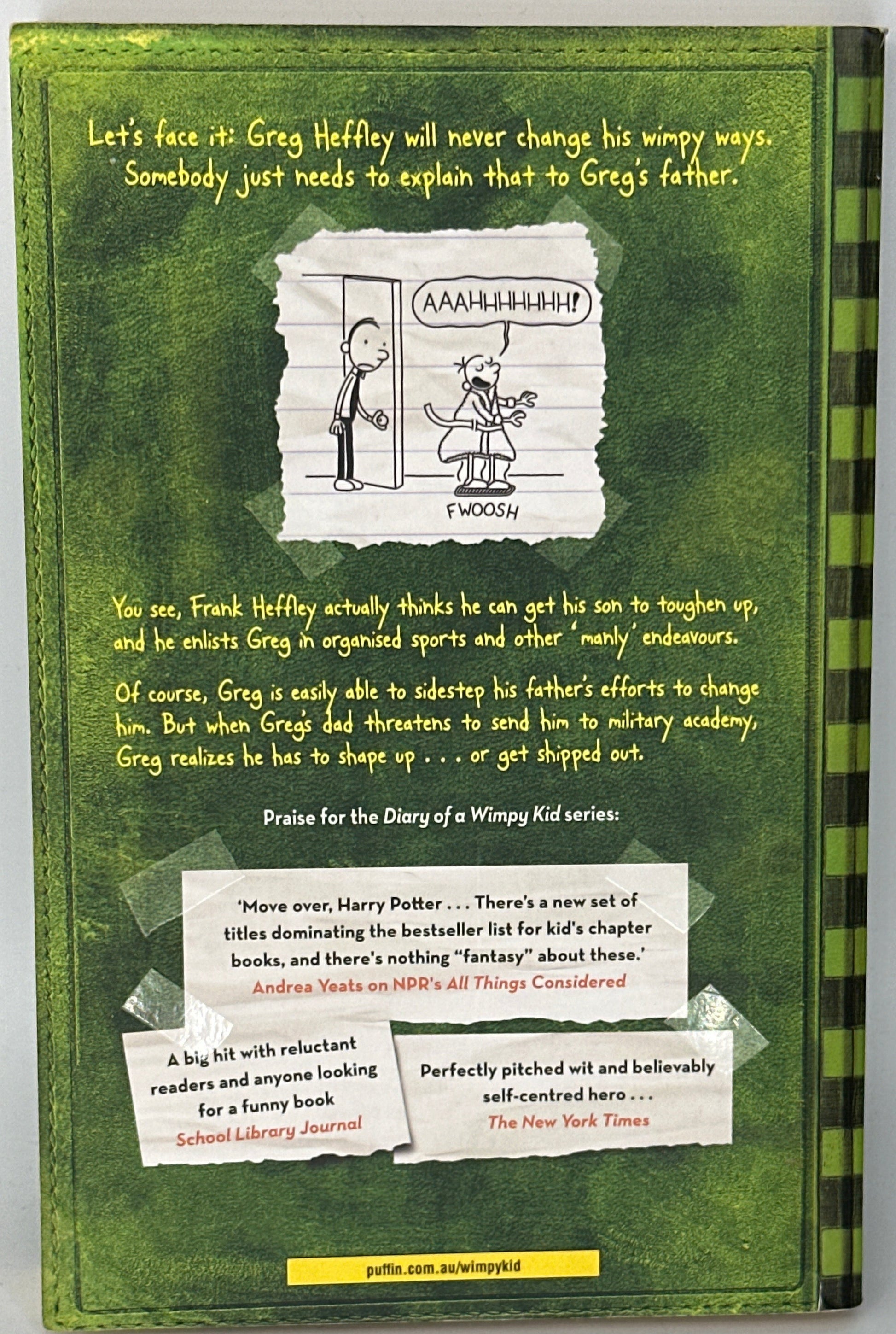 The Last Straw (Diary of a Wimpy Kid: Book 3) back cover used books