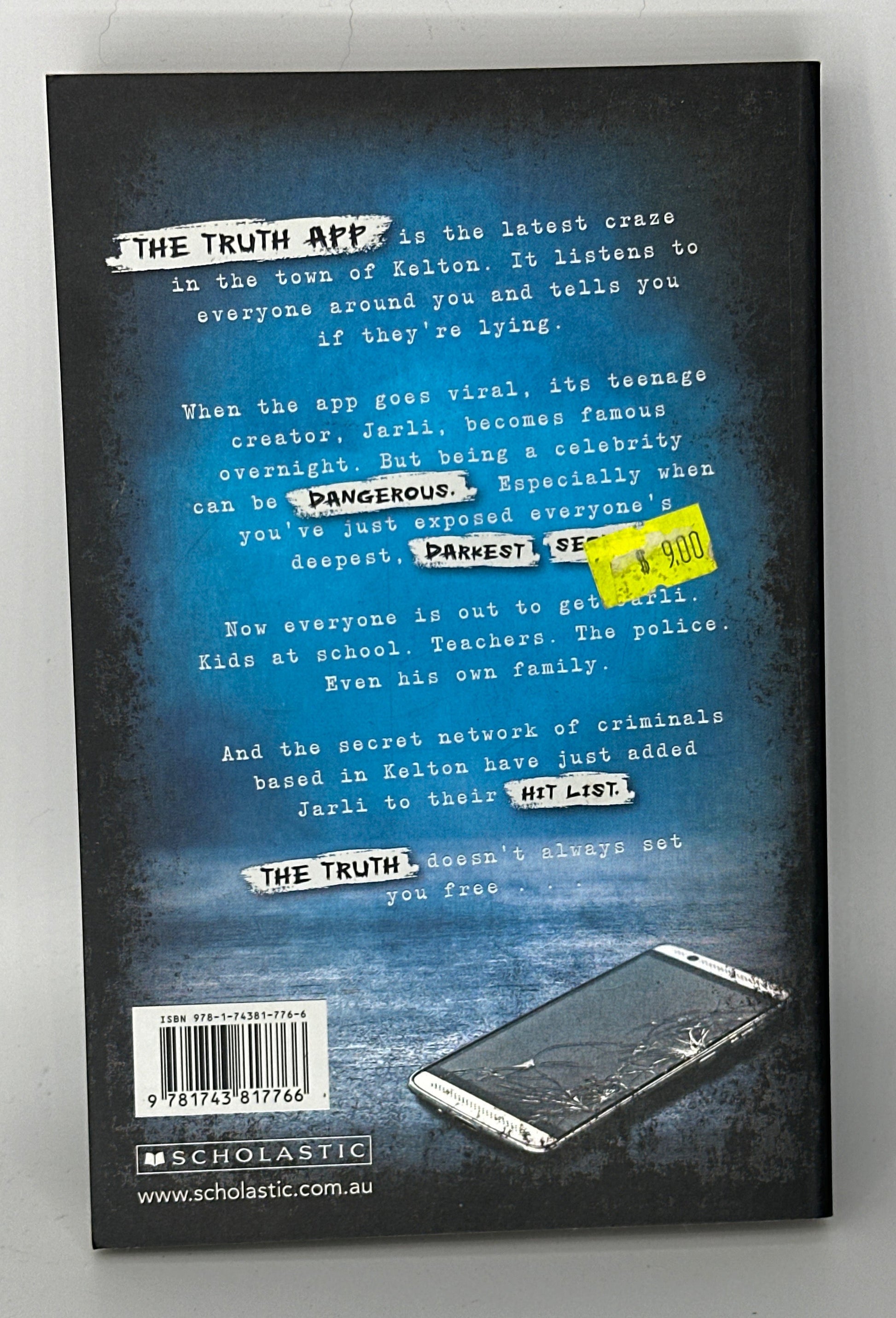 The Truth App (Liars #1) back cover used books