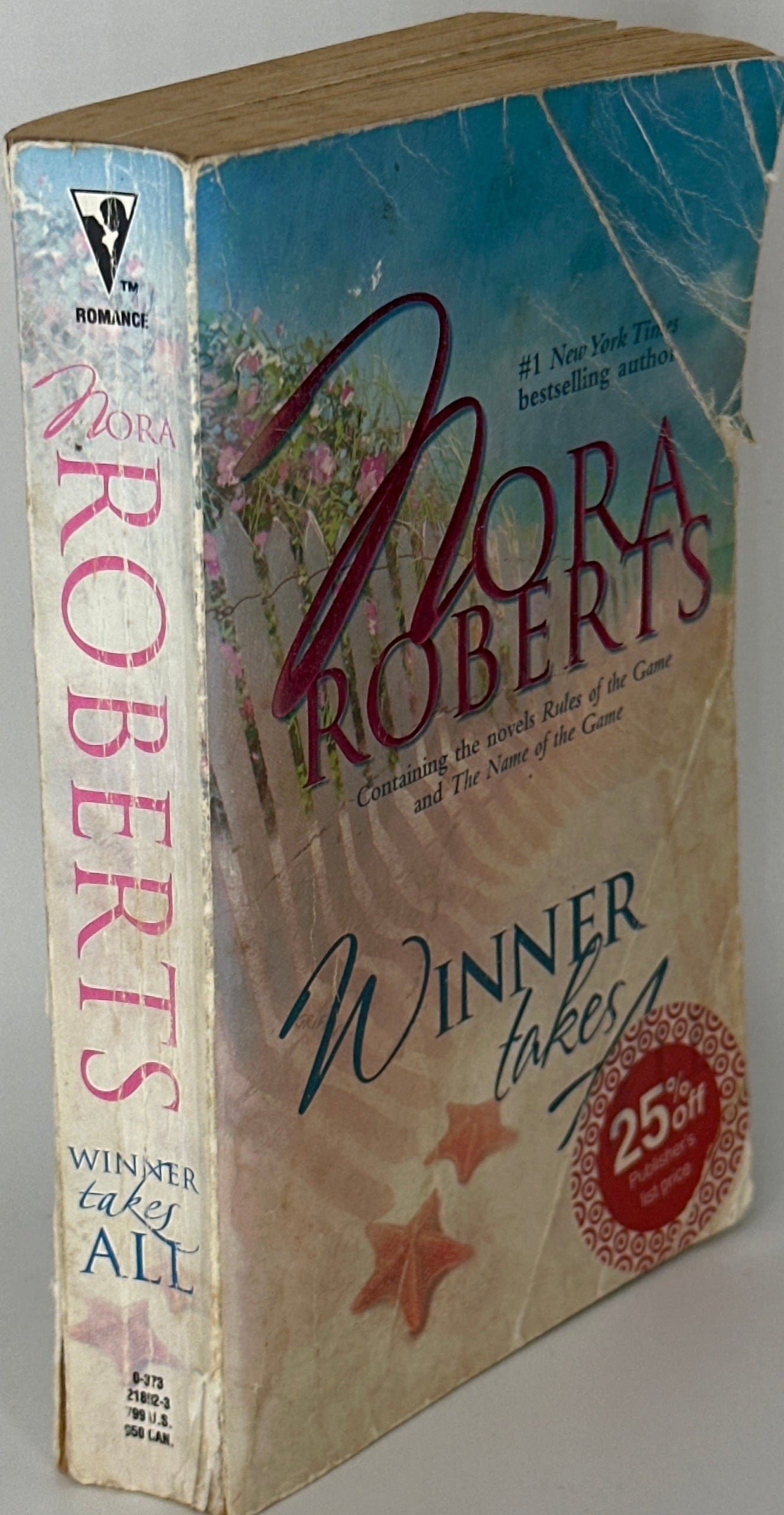 Nora Roberts Winner Takes All spine used books