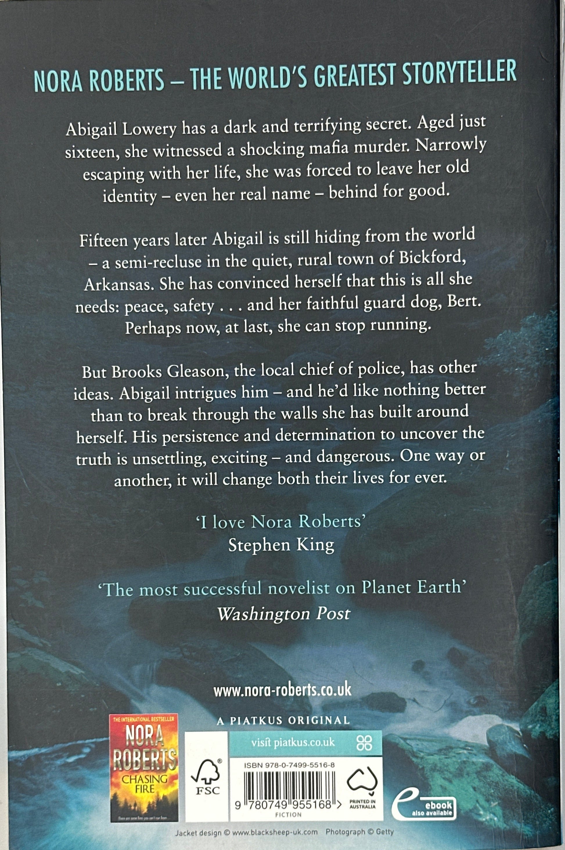 Nora Roberts Witness back cover used books