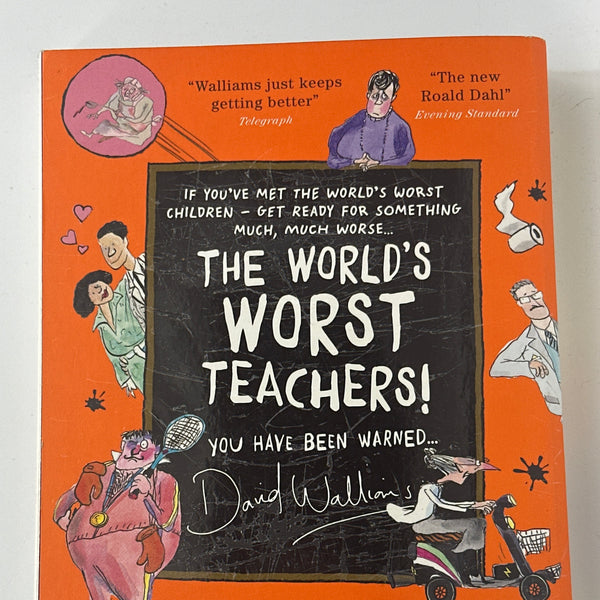 David Walliams The Worlds Worst Teachers back cover used books