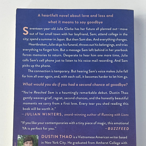 Dustin Thao You've Reached Sam back cover used books